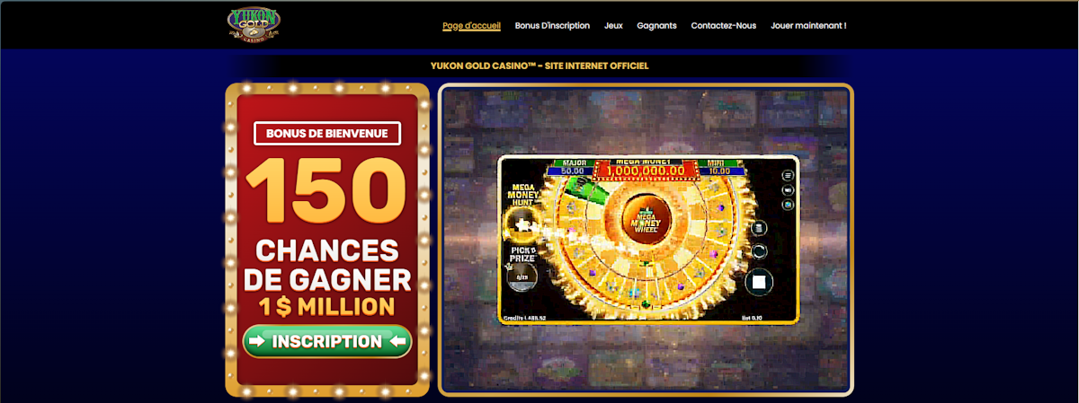 Yukon Gold Casino Screenshot