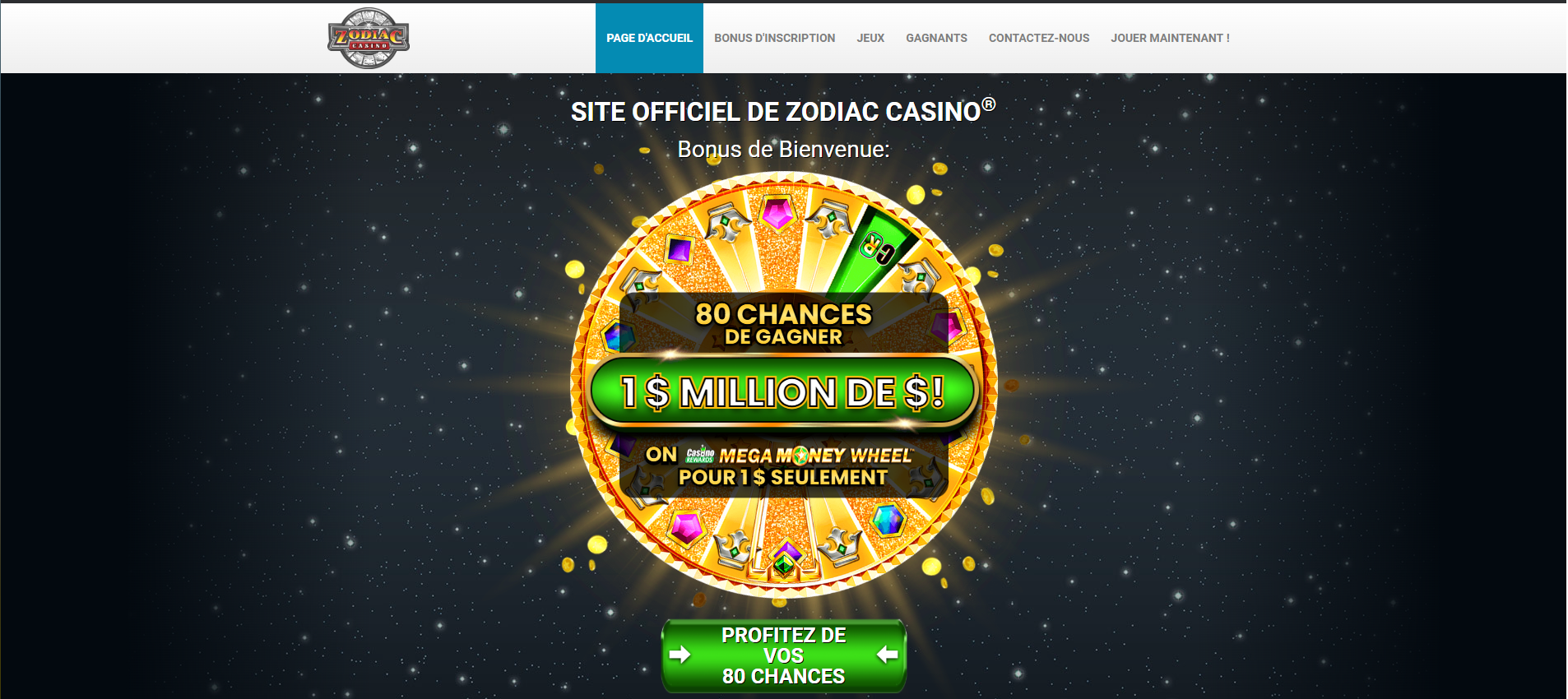 Zodiac Casino Screenshot