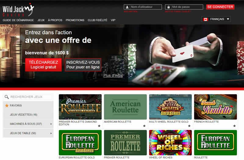 Jouer à la roulette et au black jack