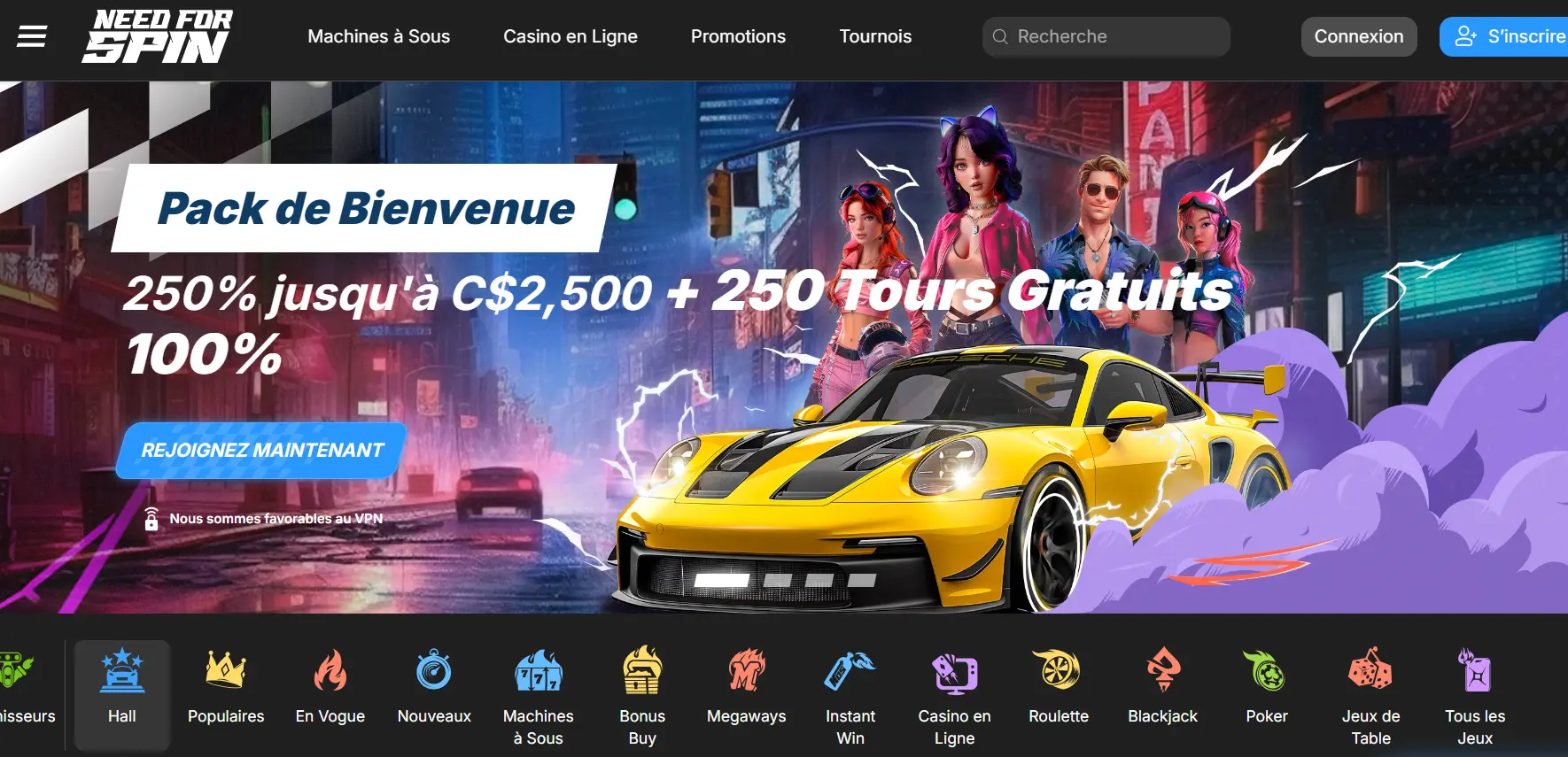 Need For Spin Home Page